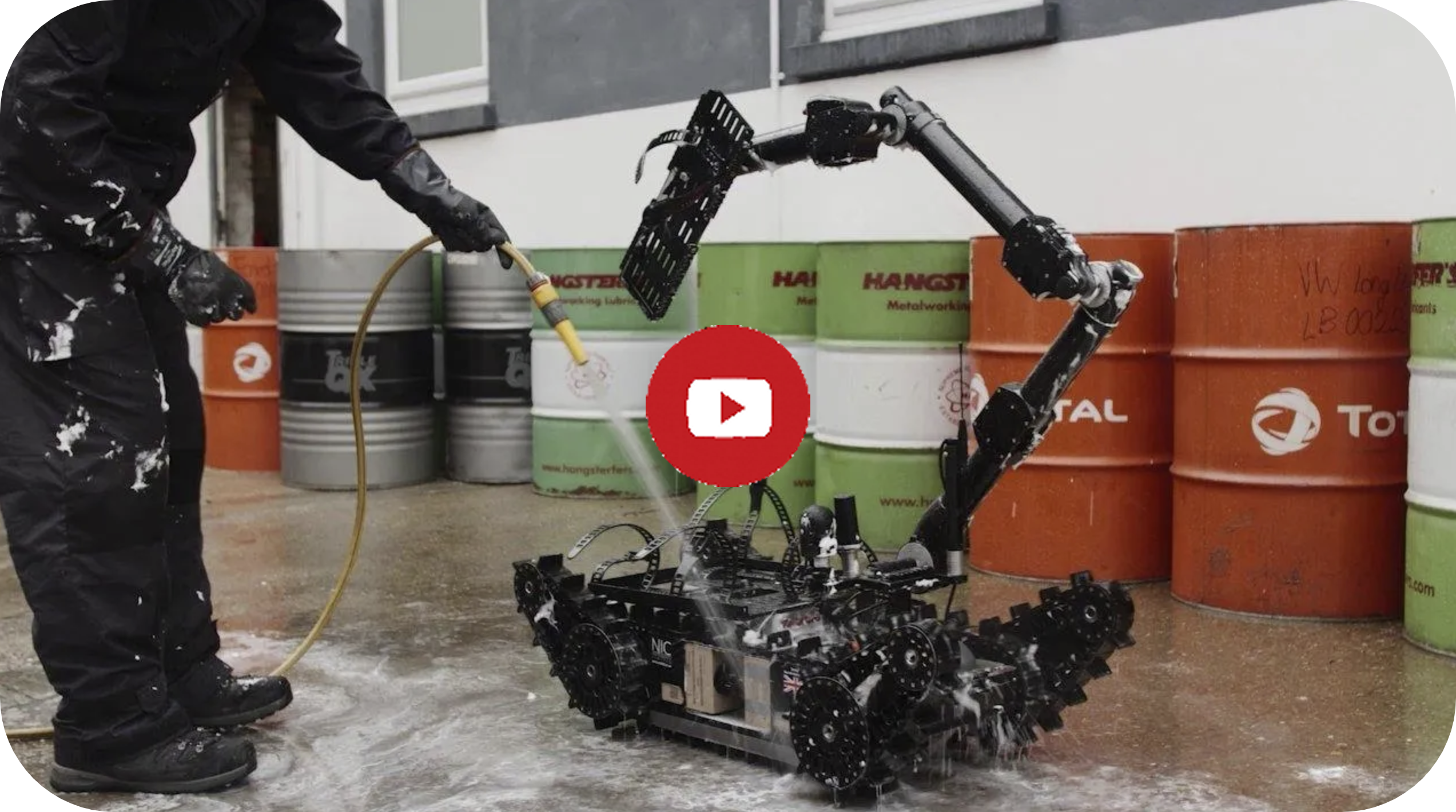 ZEUS, an EOD and CBRNe robot capable of working in rain, water and dusty environments